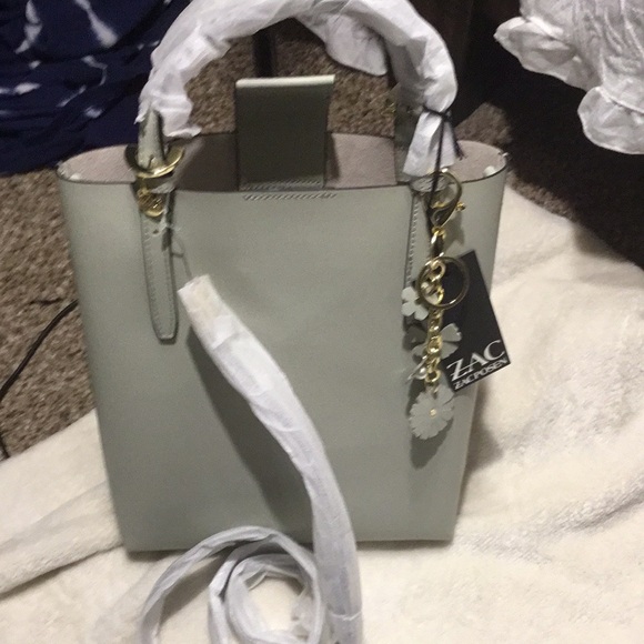 Zac Posen leather tote crossbody bundle with matching wallet - Picture 4 of 8